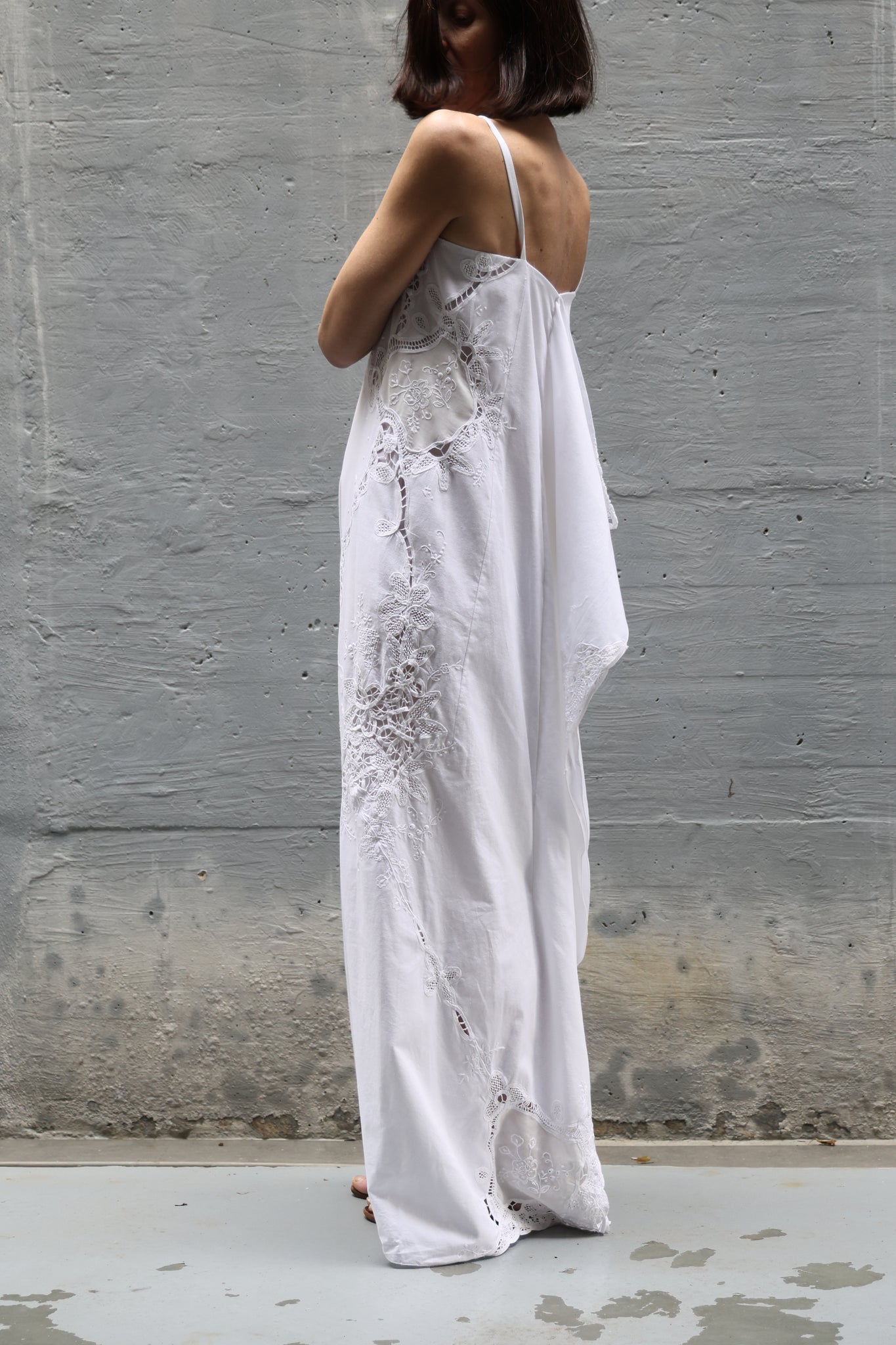 embroidery long dress