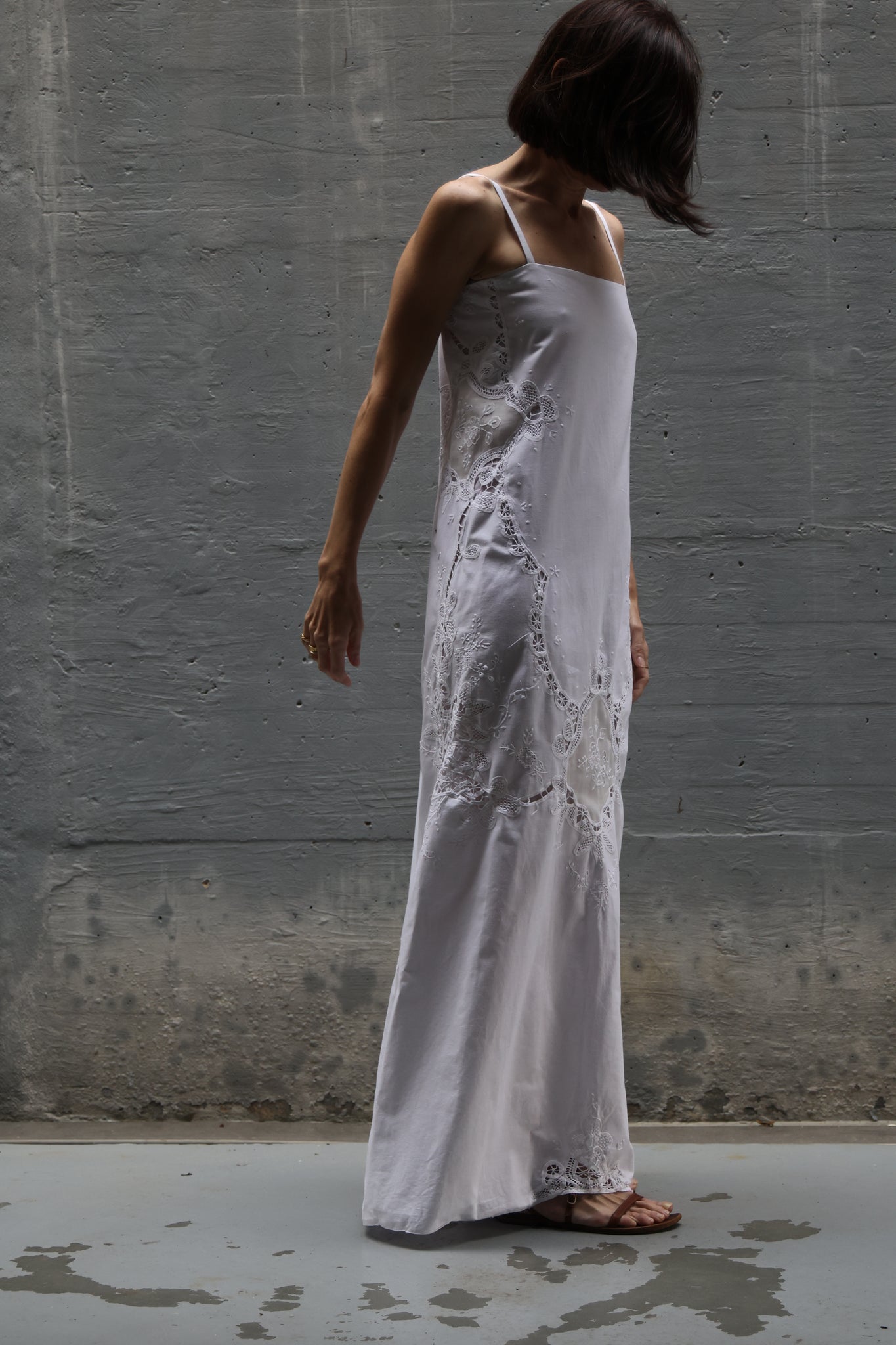 embroidery long dress