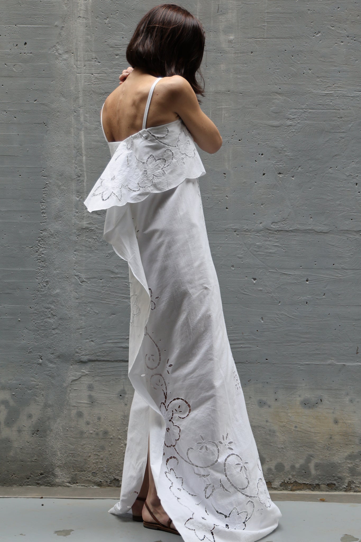 embroidery long dress