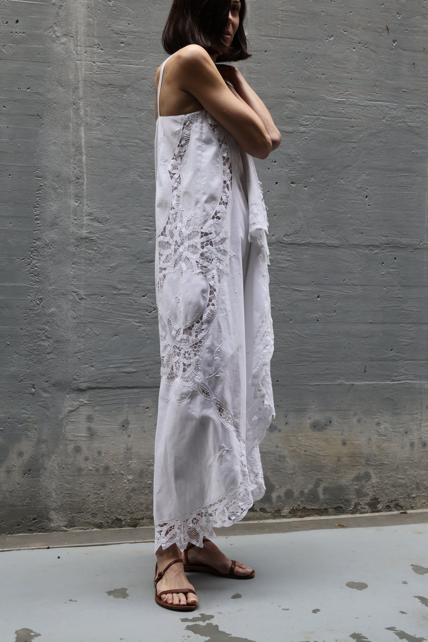 embroidery long dress