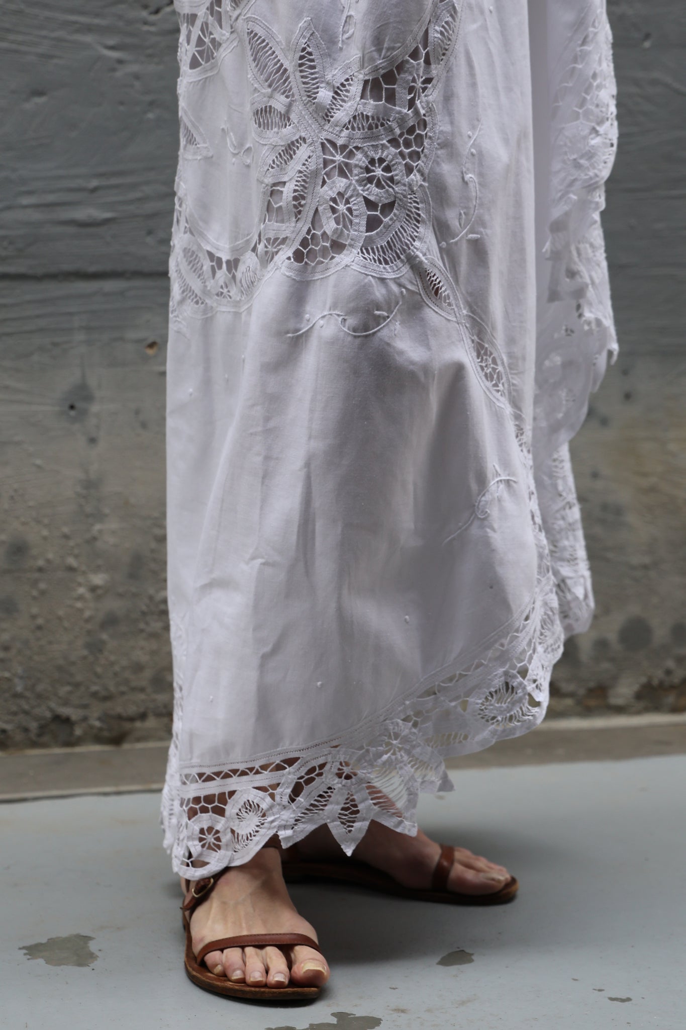 embroidery long dress