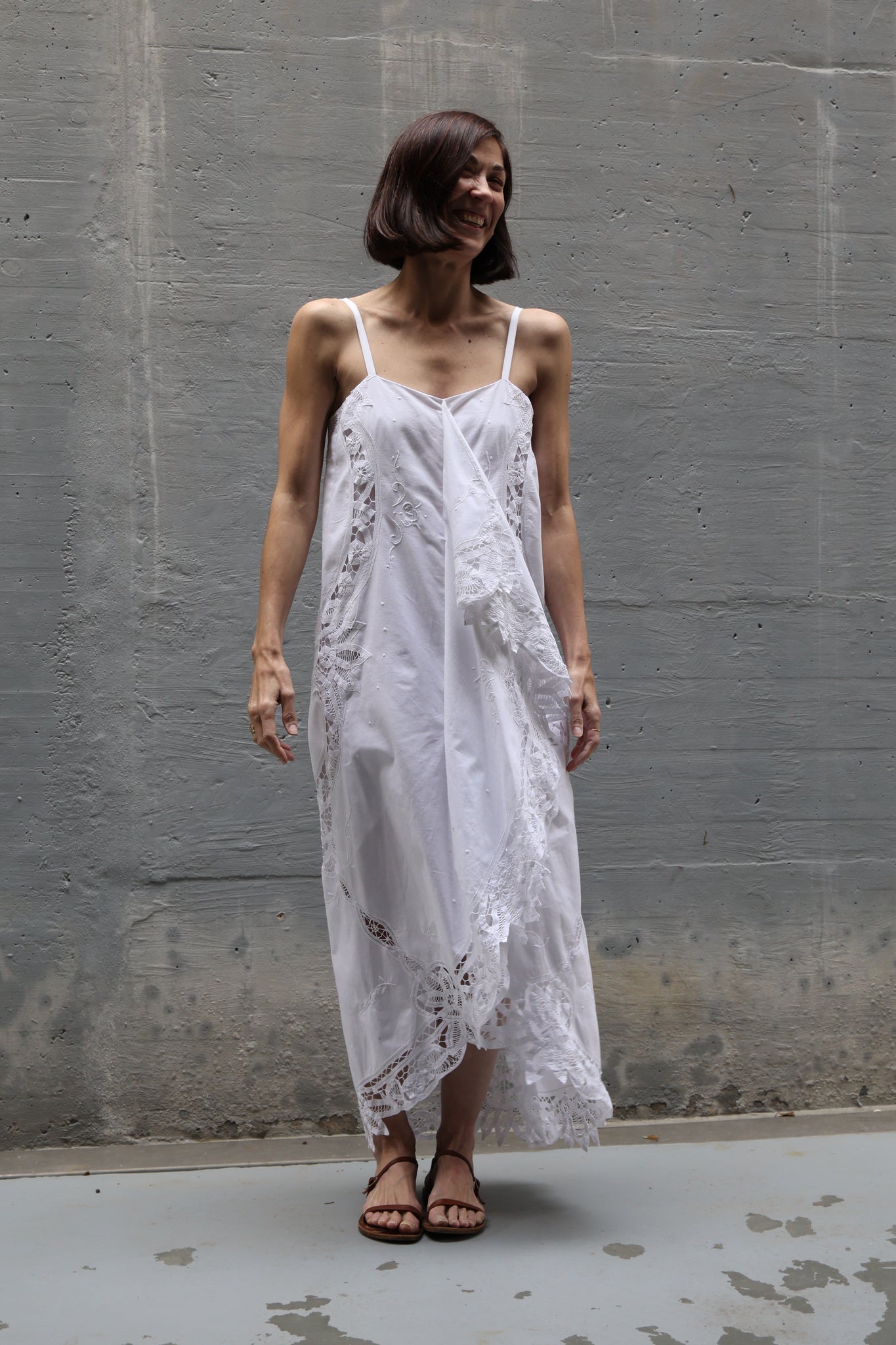embroidery long dress