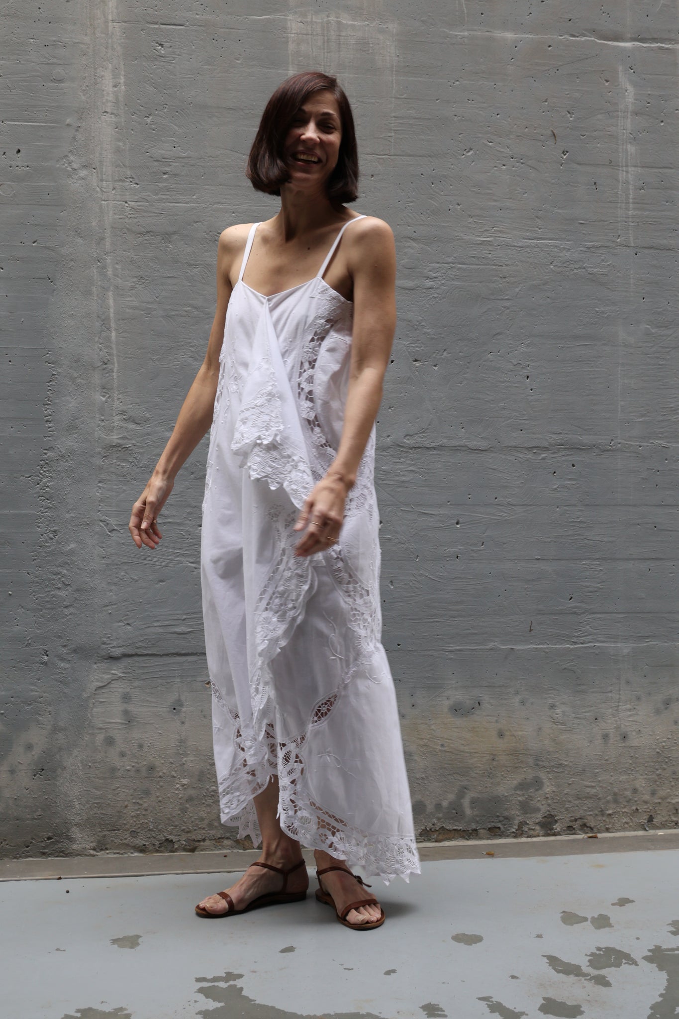 embroidery long dress
