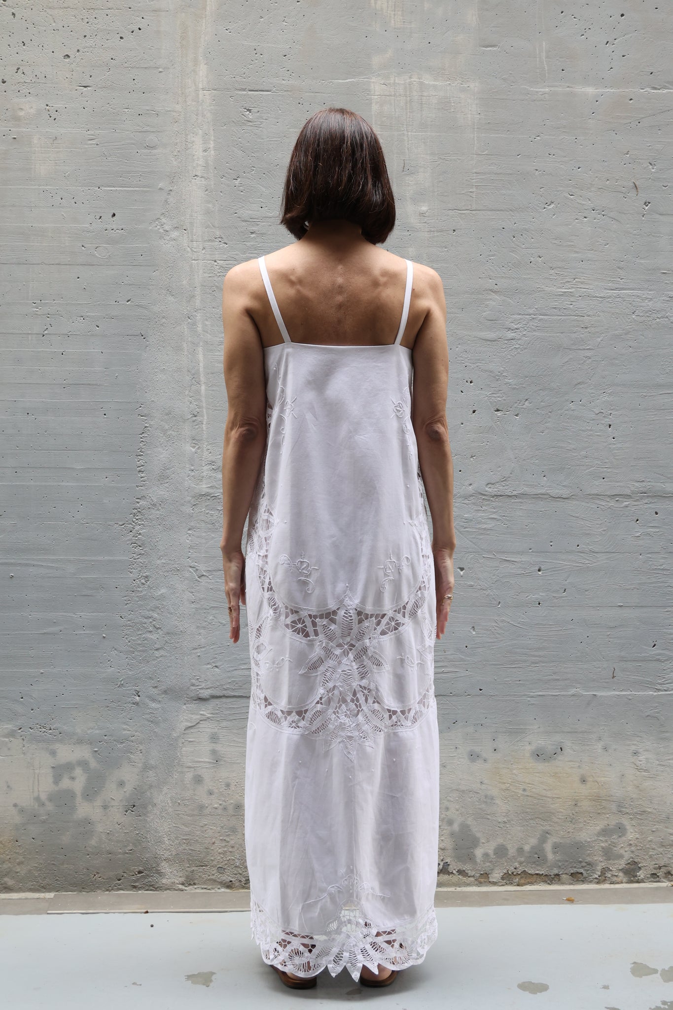 embroidery long dress