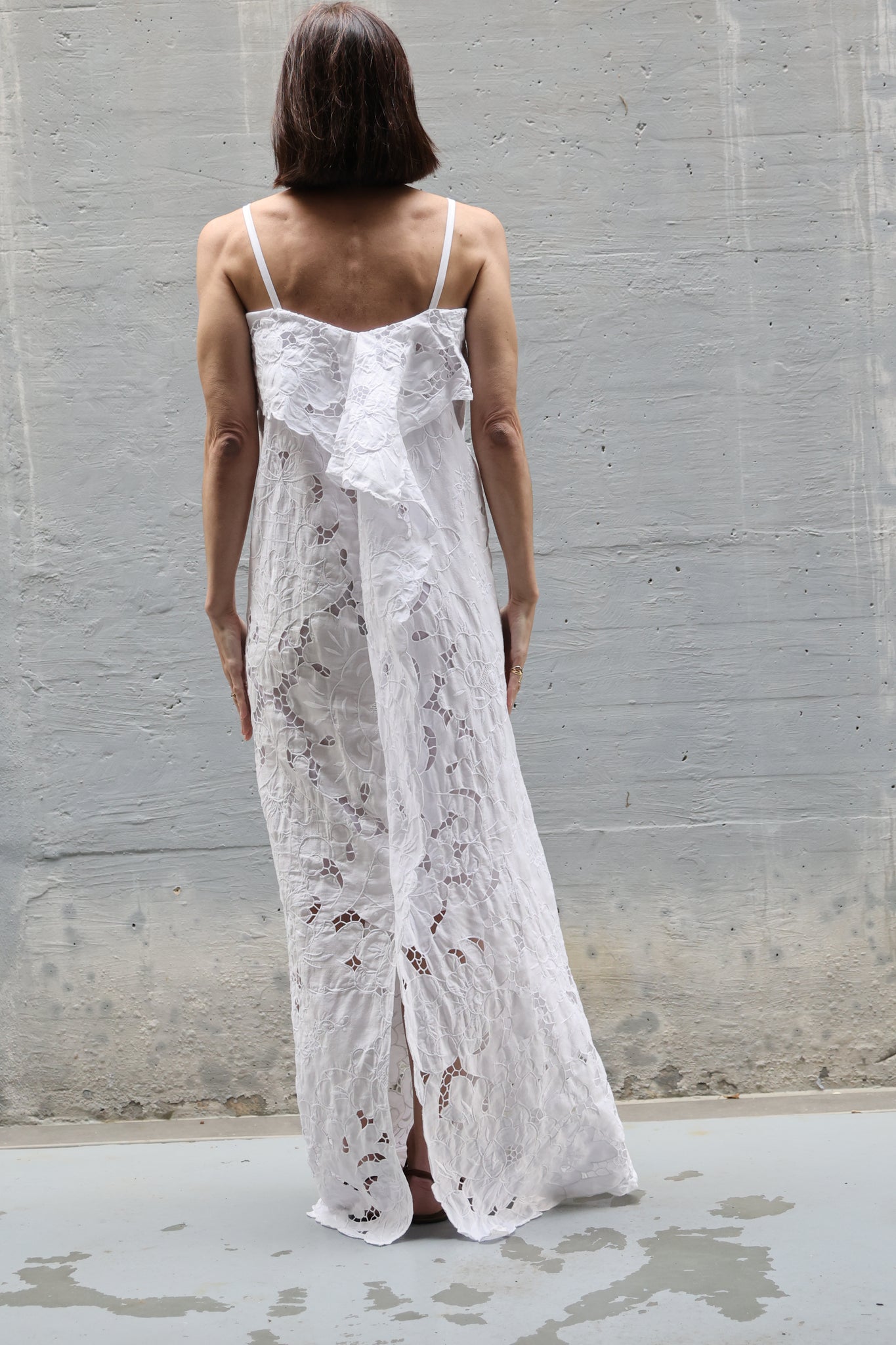 embroidery long dress