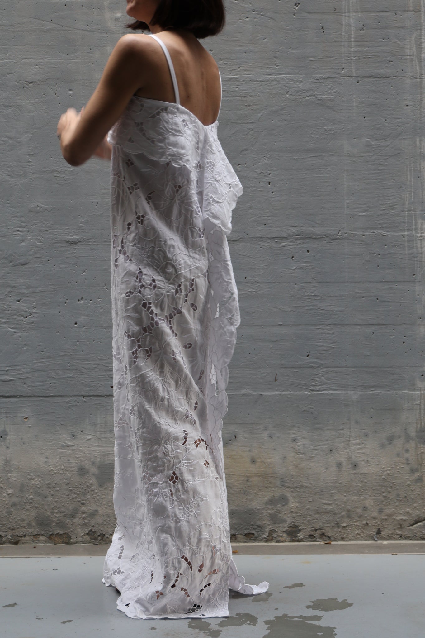 embroidery long dress