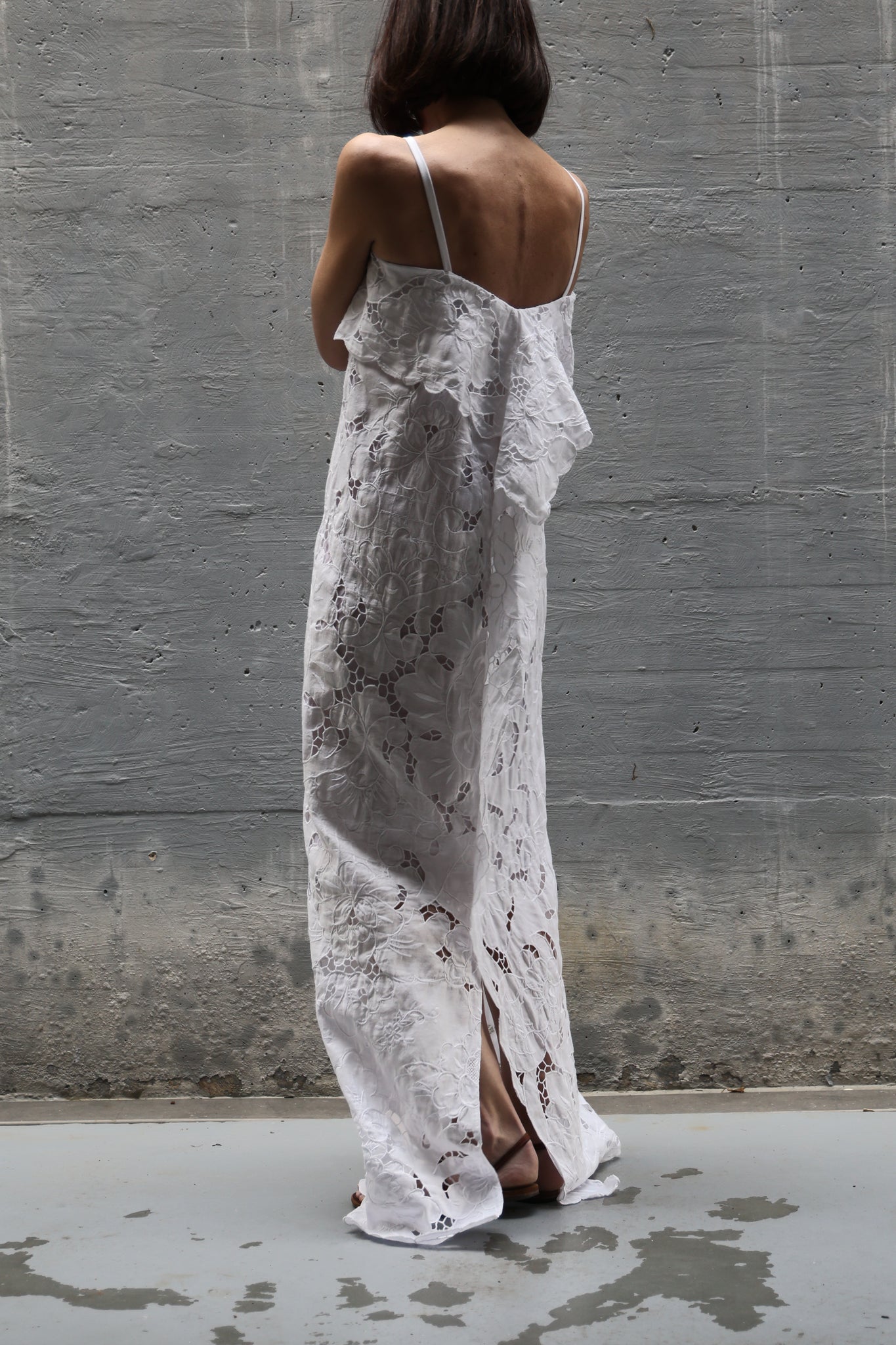 embroidery long dress