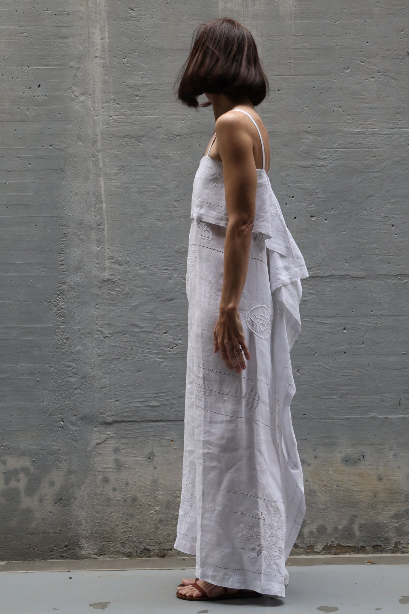 embroidery long dress