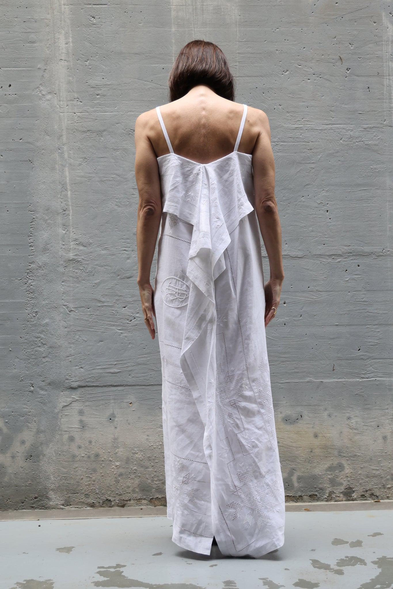 embroidery long dress