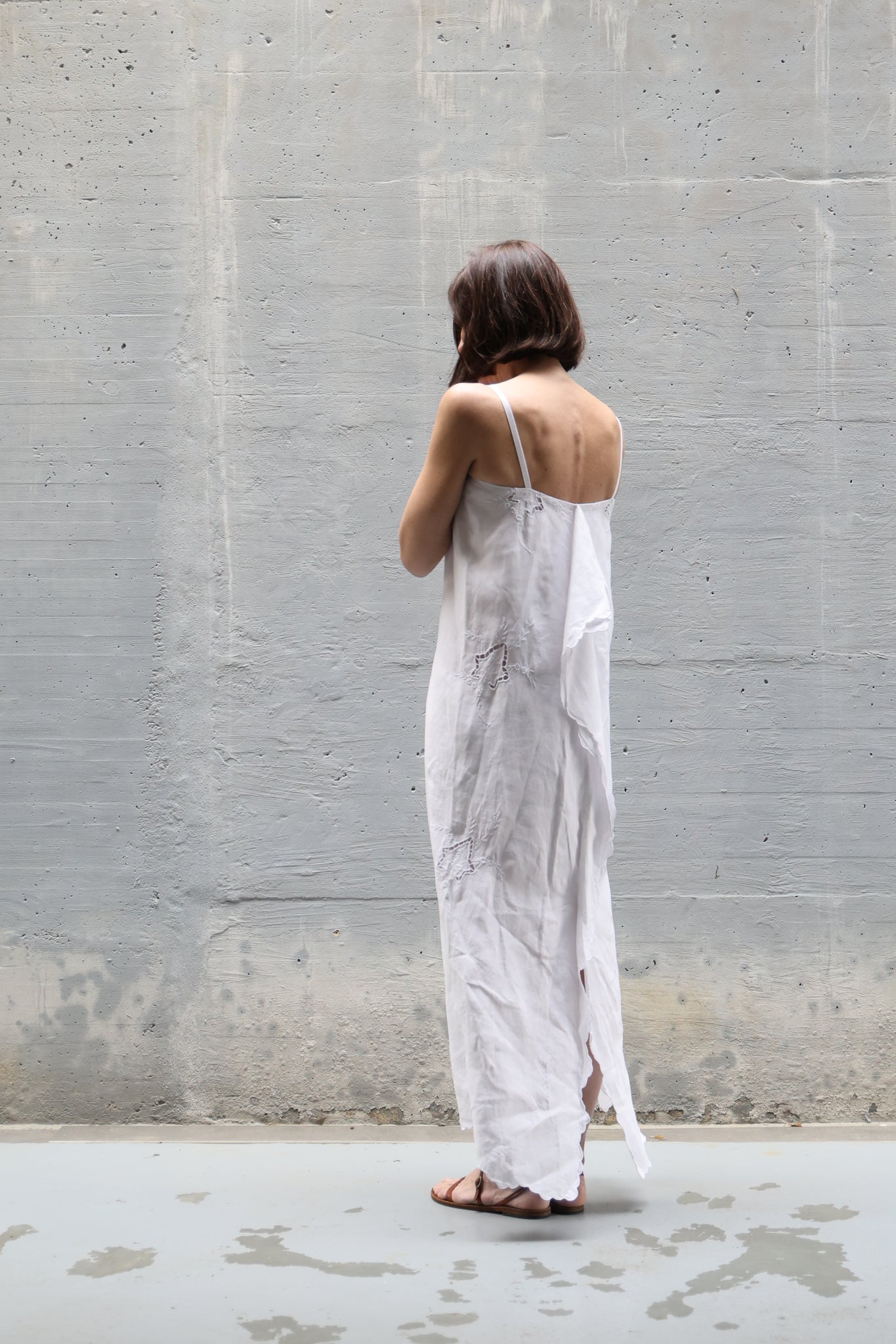 embroidery long dress