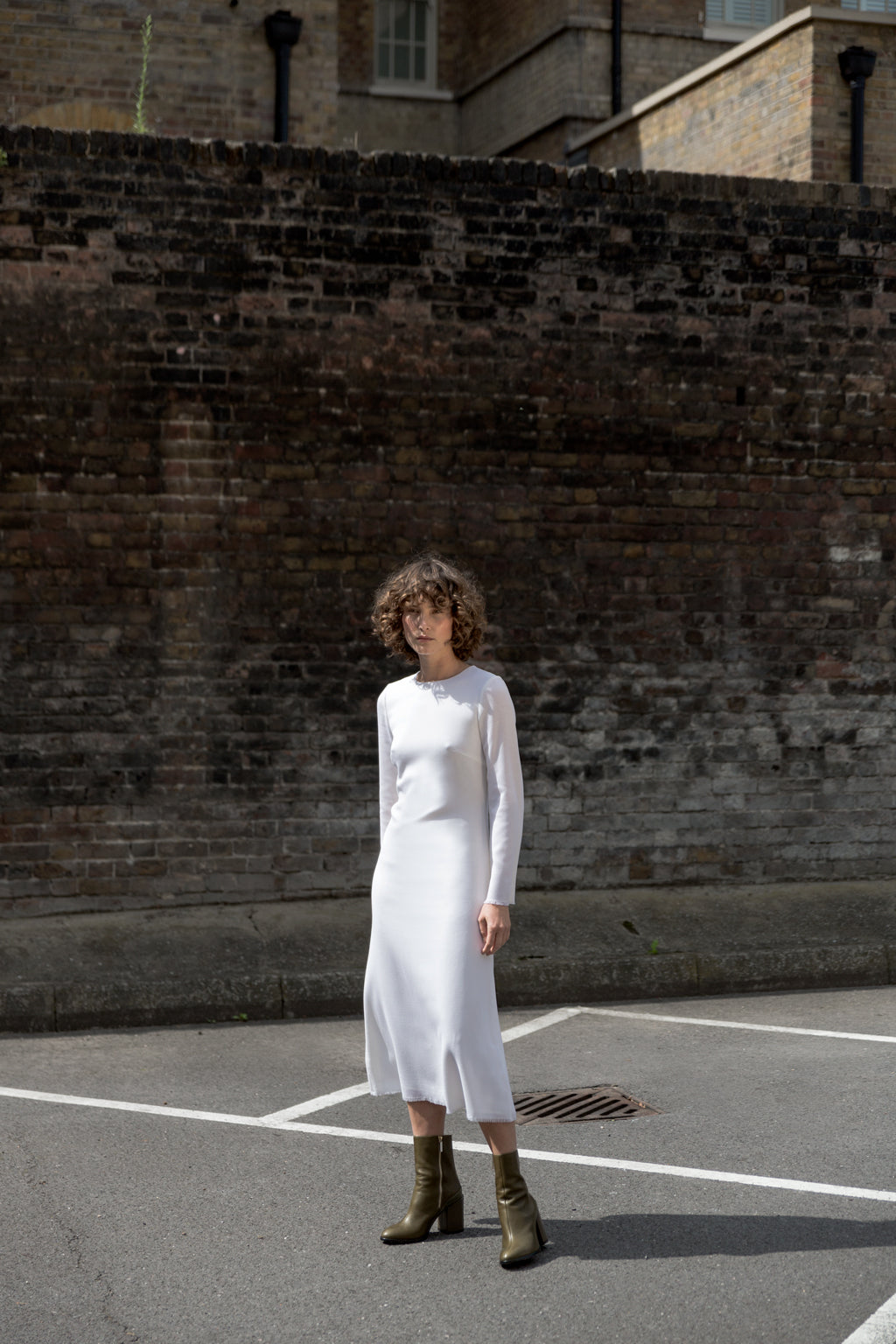 wool midi dress