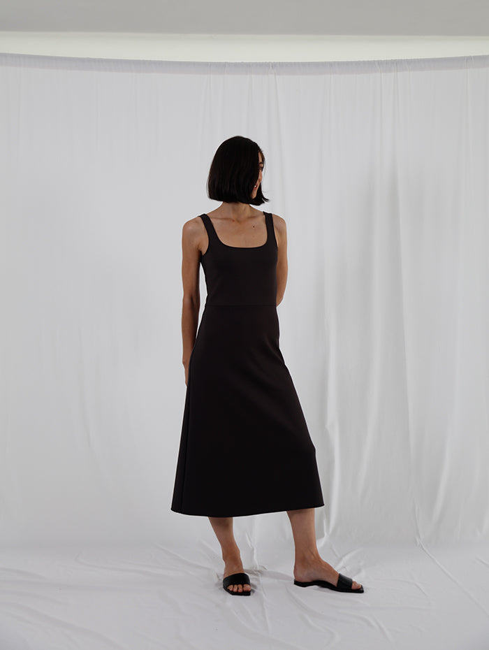 punto roma black A line dress