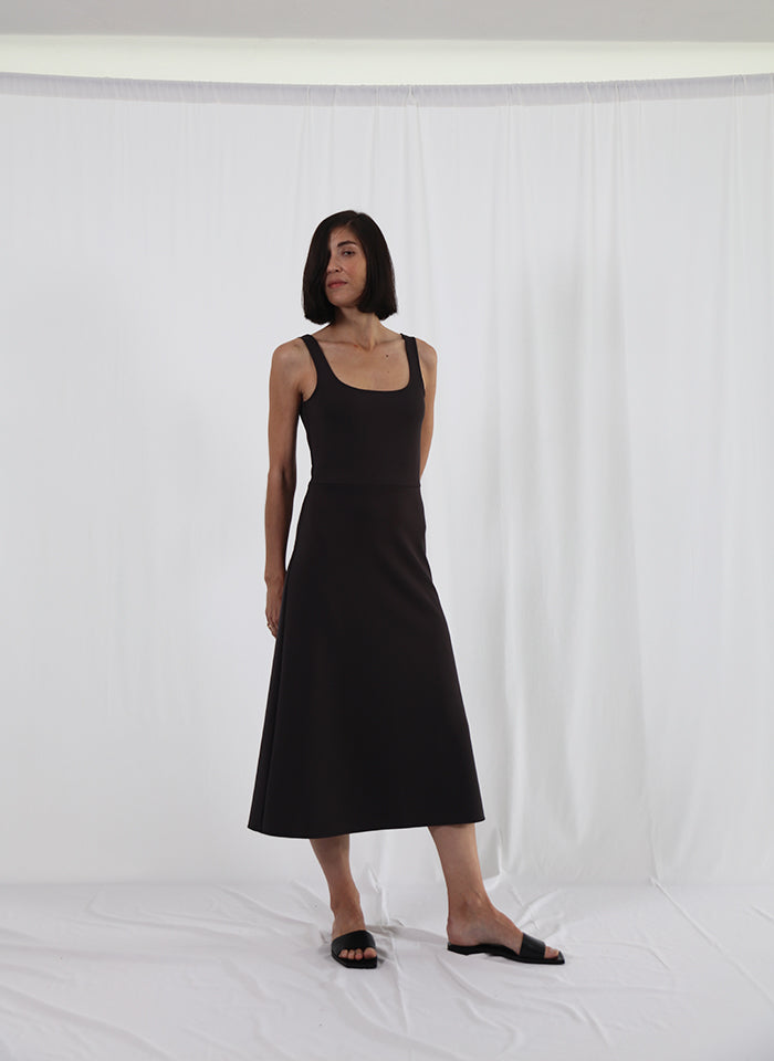 punto roma black A line dress