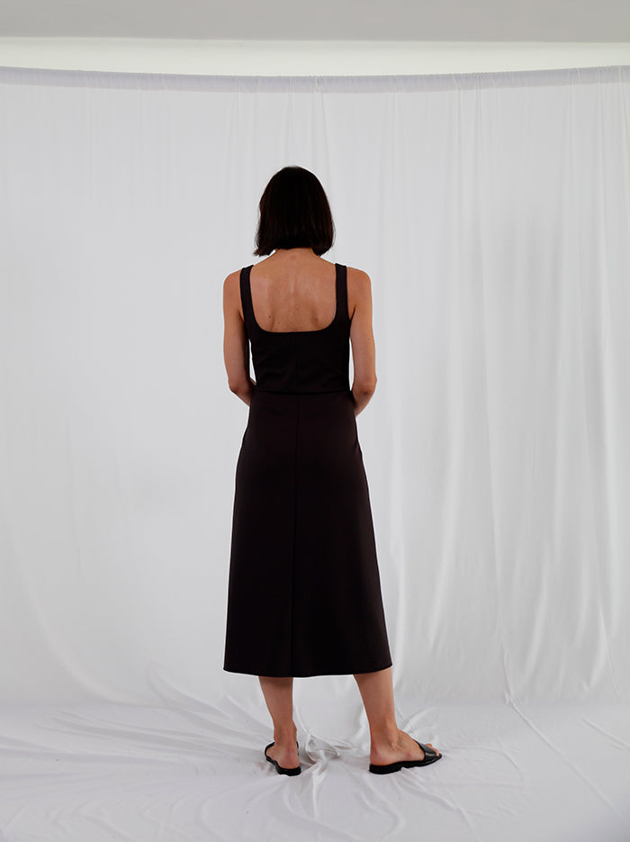 punto roma black A line dress