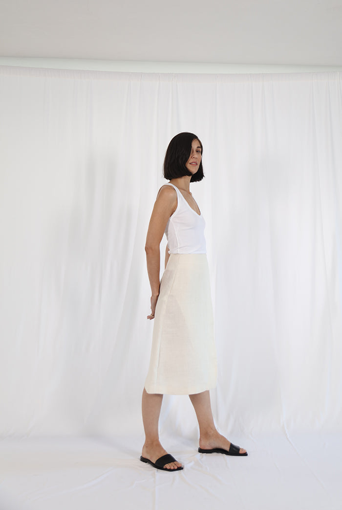 linen skirt