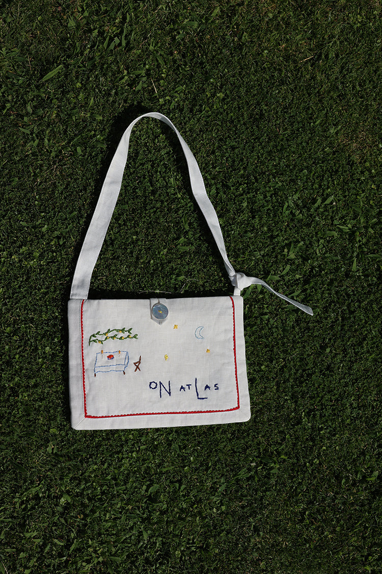 hand embroidery bag - cena de verano