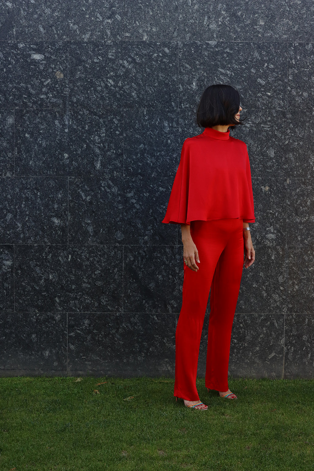 red short cape