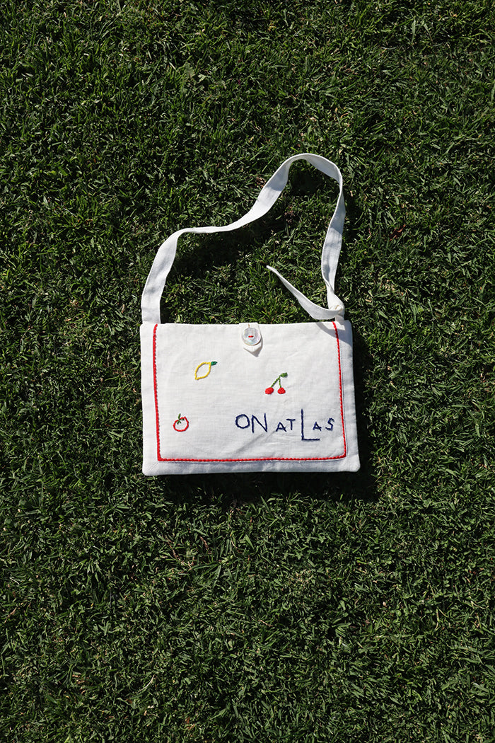 hand embroidery bag - fruits