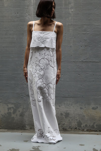 embroidery long dress