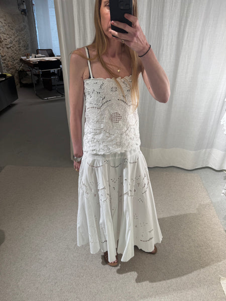 richelieu lace skirt