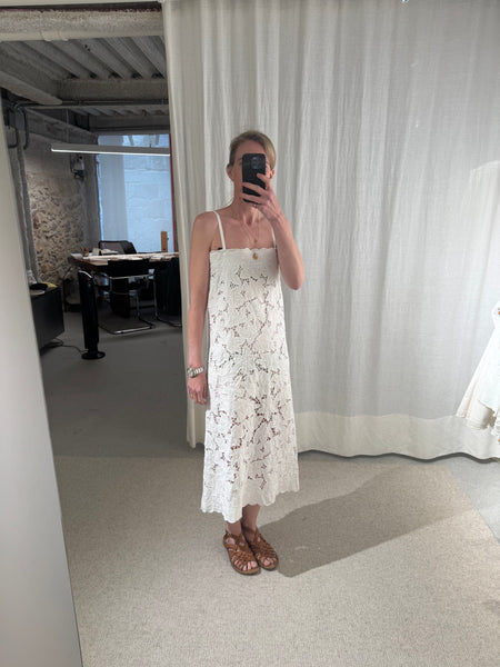 floral embroidered short dress