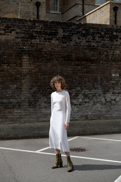 wool midi dress