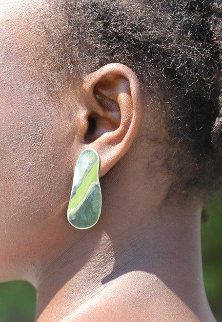 handcrafted silver earrings