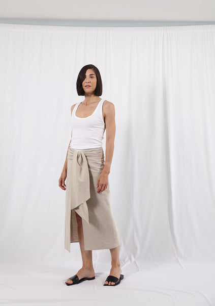 linen knot skirt - coming soon