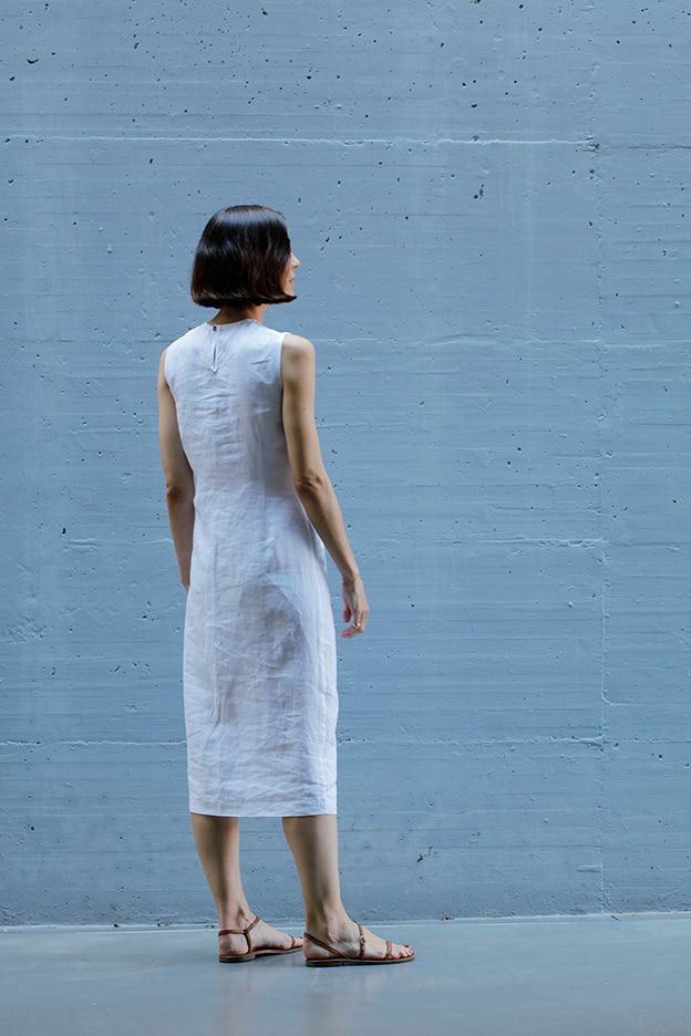 linen knot dress
