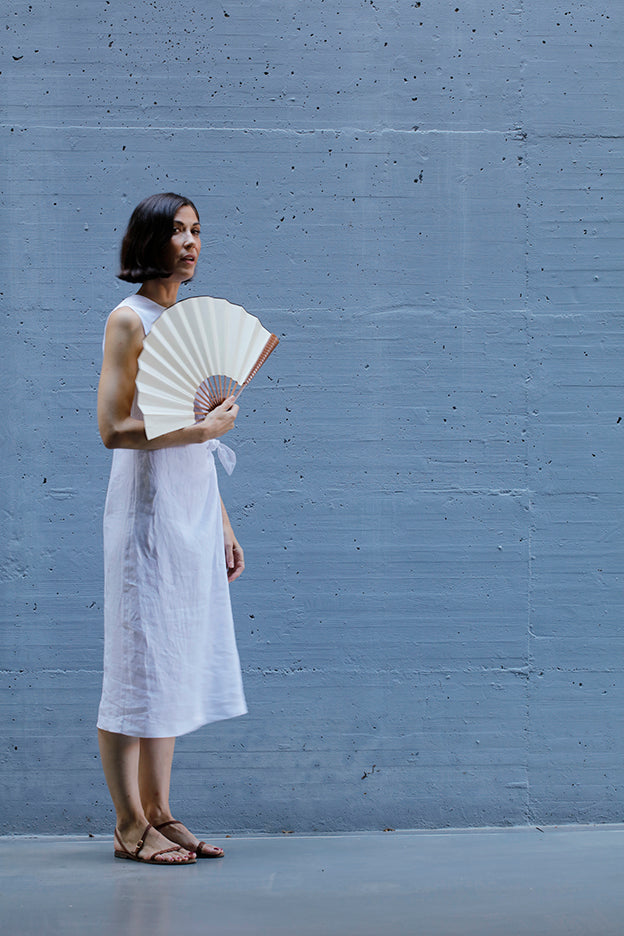 linen knot dress